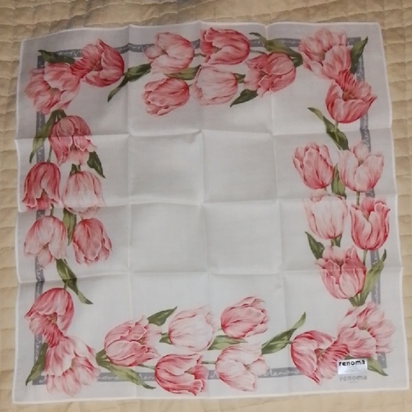 Renoma Paris Floral Handkerchief - Picture 4 of 10
